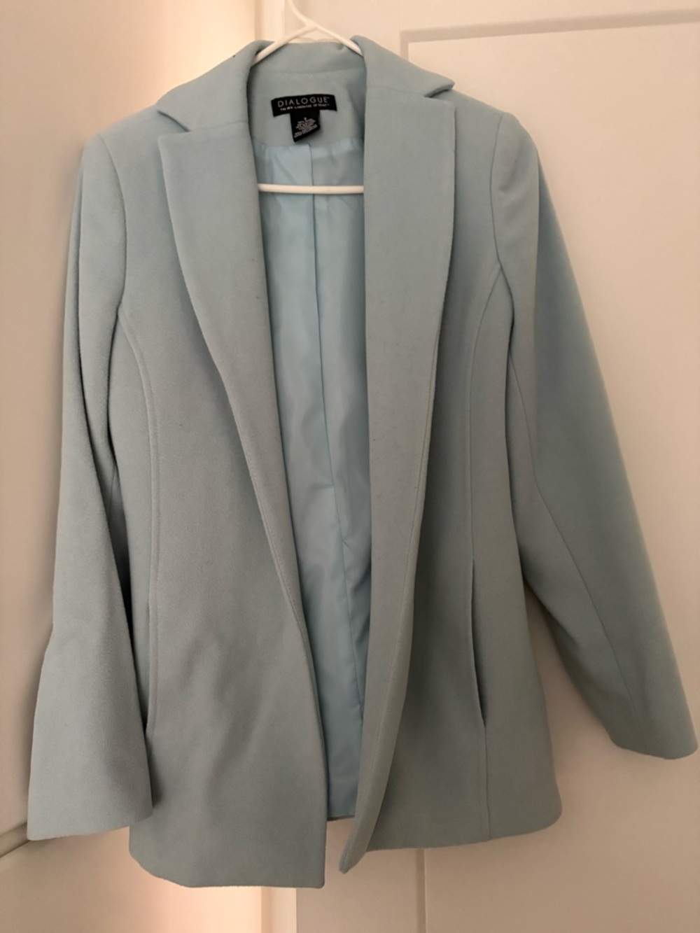 Dialogue Pastel Blue Women's Blazer Jacket